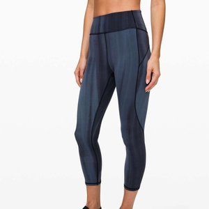 Lululemon In Movement Crop 23", Linear Spray Dye Everlux Size: 10